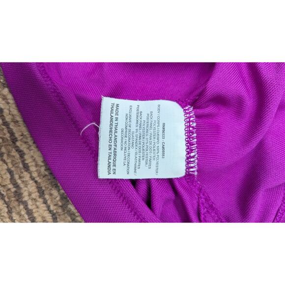 Nike Golf Dri-FIT Polo Shirt Men’s XL Purple Black Sleeve Design Athletic - Picture 6 of 8